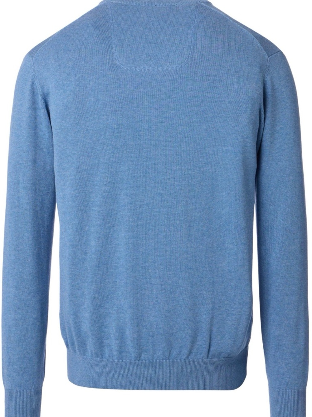 Men's Lightweight Blue Crewneck Sweater